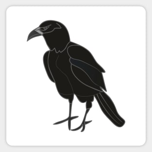 Black Raven Magnet